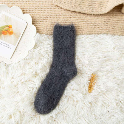 Plush Warm Fuzzy Bed Socks Women