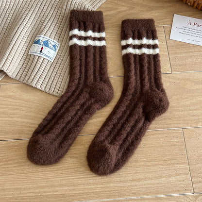 Stripe Comfort Home Socks - 3 Pairs