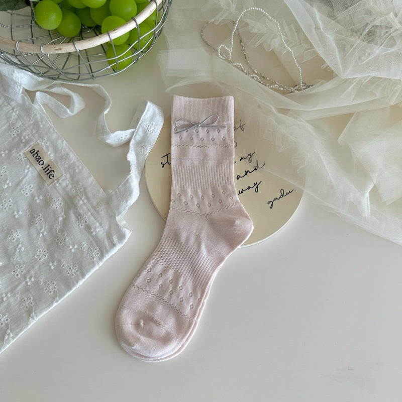 Lace Whisper Cotton Socks - 3 Pairs
