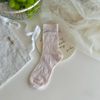Lace Whisper Cotton Socks - 3 Pairs