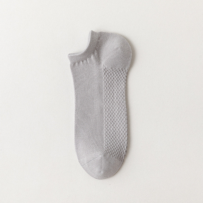 Cotton Mesh Low-Cut Socks Men - 3 Pairs