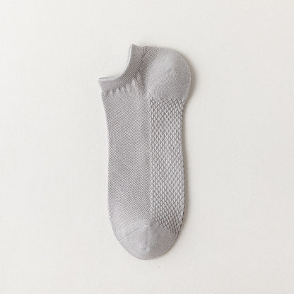 Cotton Mesh Low-Cut Socks Men - 3 Pairs