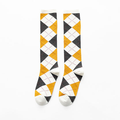 Argyle Classic Knee-High Socks - 2 Pairs