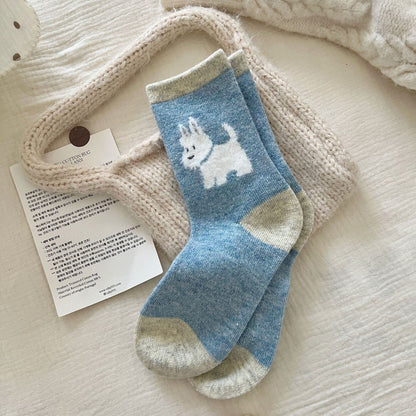 Cute Paws Wool Socks - 2Pairs