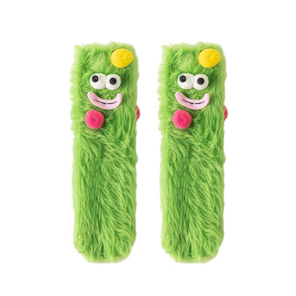 Fuzzy Friends Lounge Socks - 3 Pairs