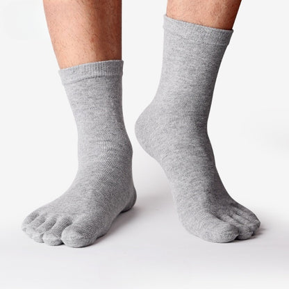 Comfort Stretch Plus Size Cotton Toe Socks Crew - 3 Pairs