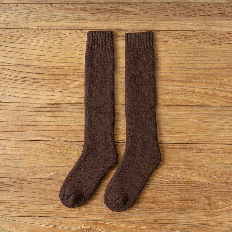 Wool Over the Calf Socks Women