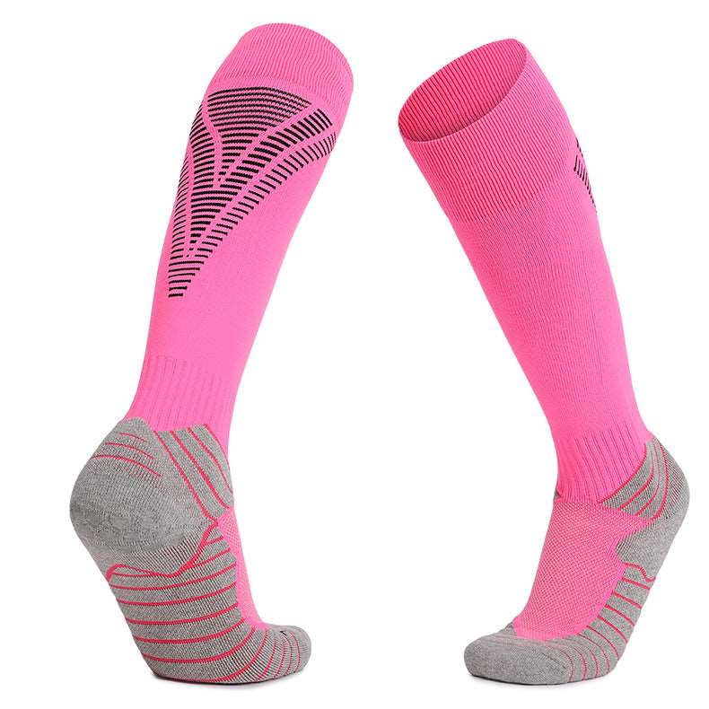 Non-slip Knee High Soccer Socks - 2 Pairs
