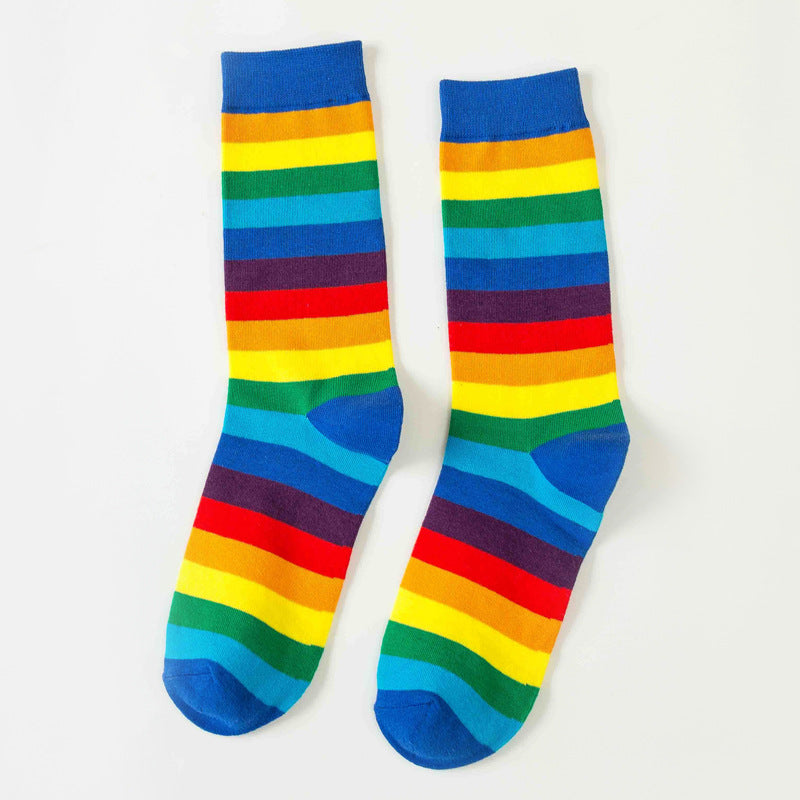 Rainbow Stripe Socks - 3 Pairs