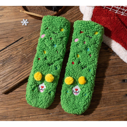 Non-Slip Puppy Plush Winter Slipper Socks