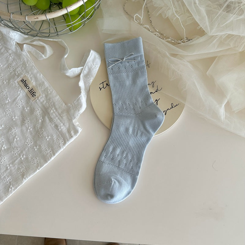 Lace Whisper Cotton Socks - 3 Pairs