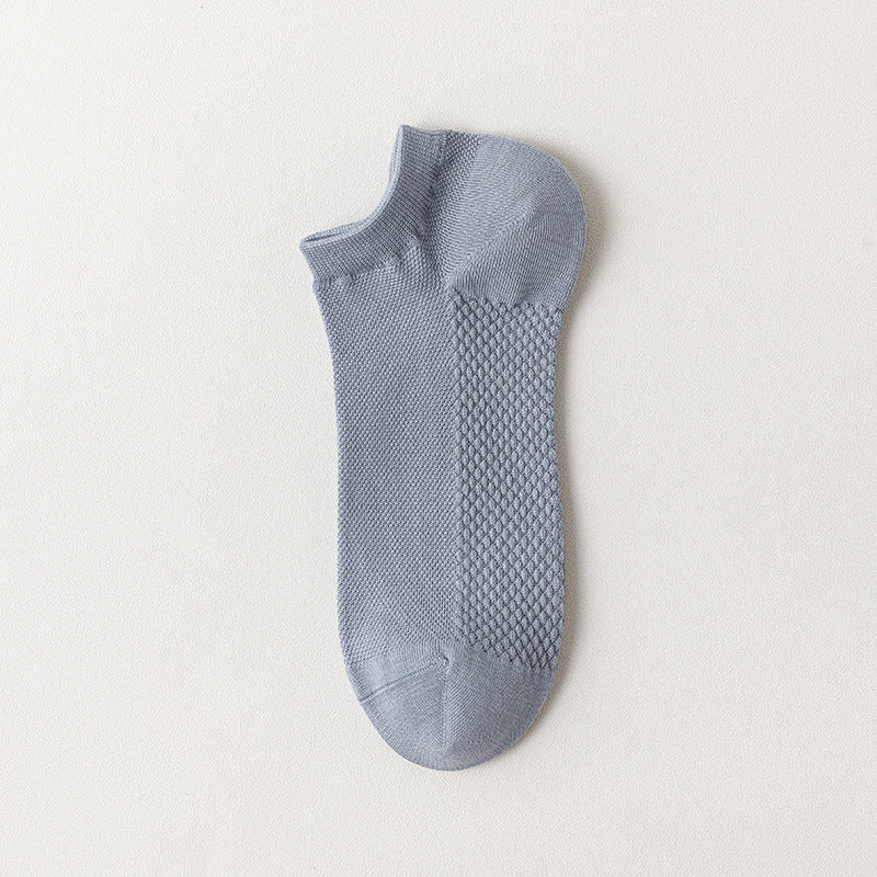 Cotton Mesh Low-Cut Socks Men - 3 Pairs