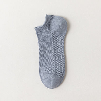 Cotton Mesh Low-Cut Socks Men - 3 Pairs