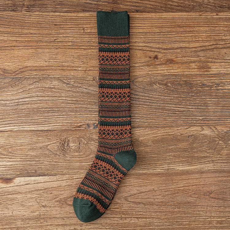 Nordic Cozy Socks Women Over The Calf - 2 Pairs