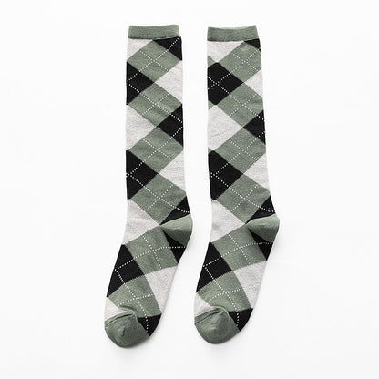 Argyle Classic Knee-High Socks - 2 Pairs