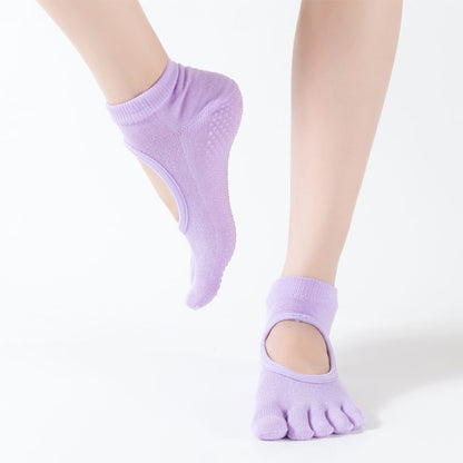 GripFit Yoga &amp; Pilates Toe Socks - 2 Pairs