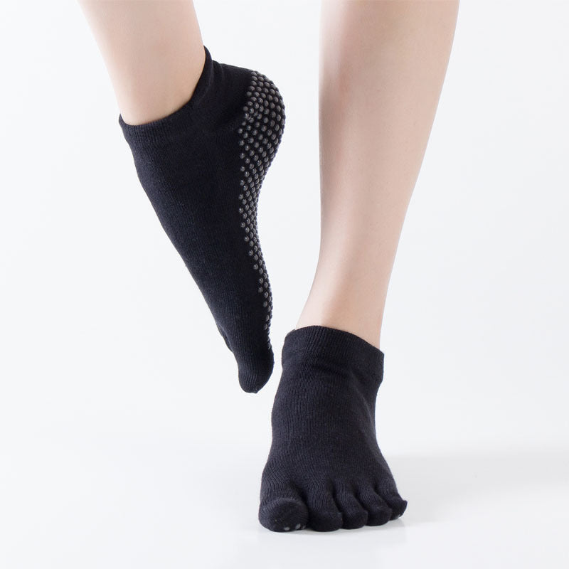 Grip Low Cut Cotton Toe Socks - 3 Pairs