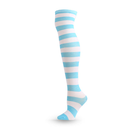 Over The Knee Long Stockings Cosplay Socks Stripe Women - 3 Pairs