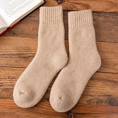 Merino Wool Mid Calf Socks - 2 Pairs