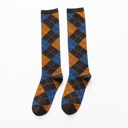 Argyle Classic Knee-High Socks - 2 Pairs