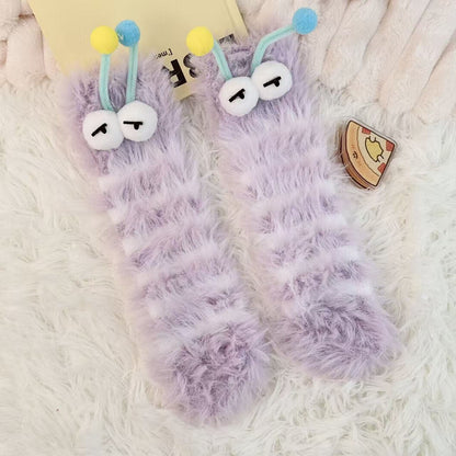 Cuddly Caterpillar Cozy Socks - 2 Pairs