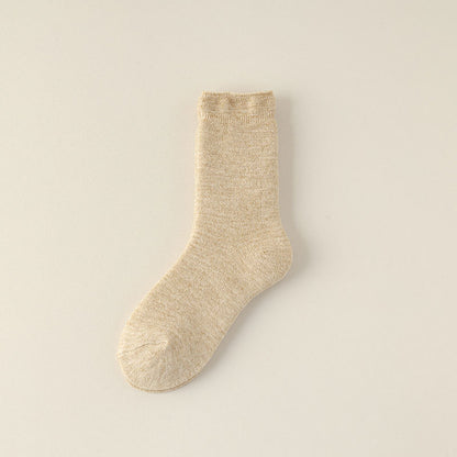 Cozy Relaxed Cuff Wool Socks - 3 Pairs