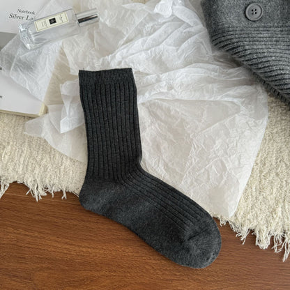 Casual Cotton Crew Socks Women - 3 Pairs