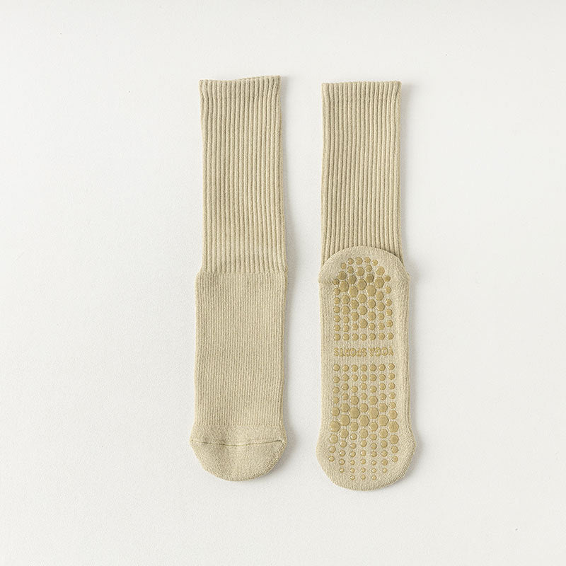 Grip Yoga Pilates Cushioned Crew Socks - 2 Pairs