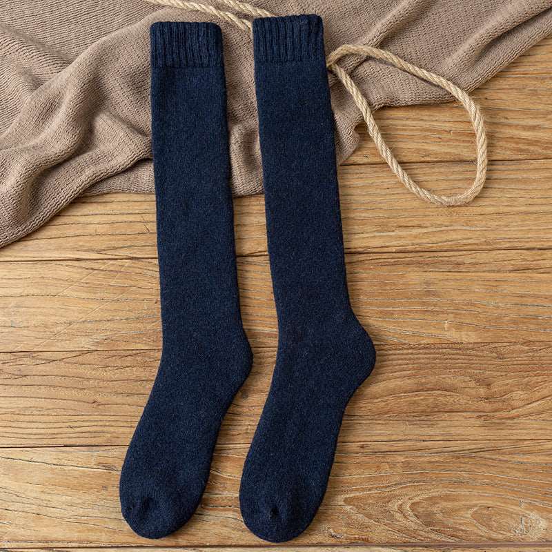 Wool Over the Calf Socks Men