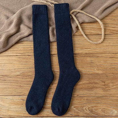Wool Over the Calf Socks Men