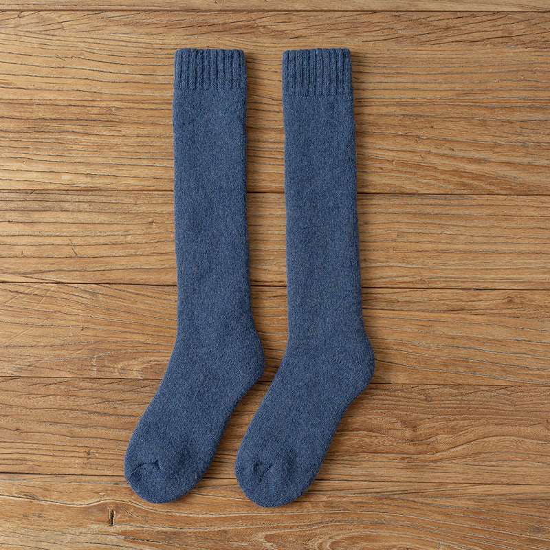 Wool Over the Calf Socks Women