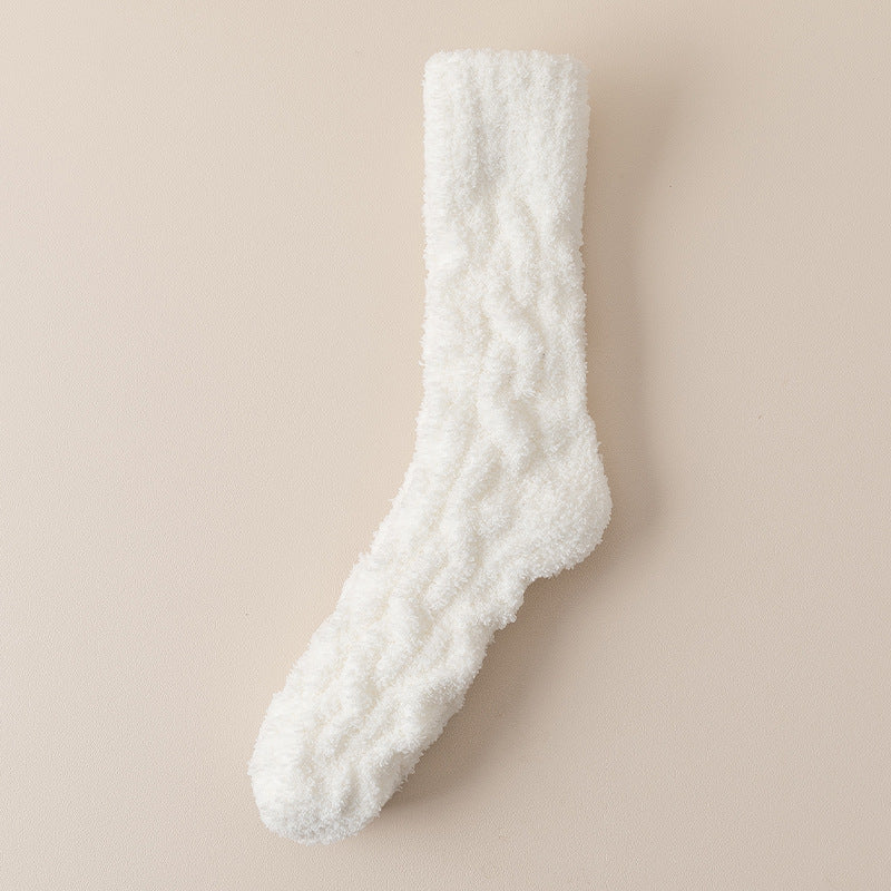 Men Fluffy Bed Socks Crew - 3 Pairs