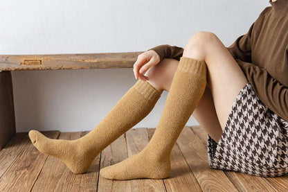 Wool Over the Calf Socks Women