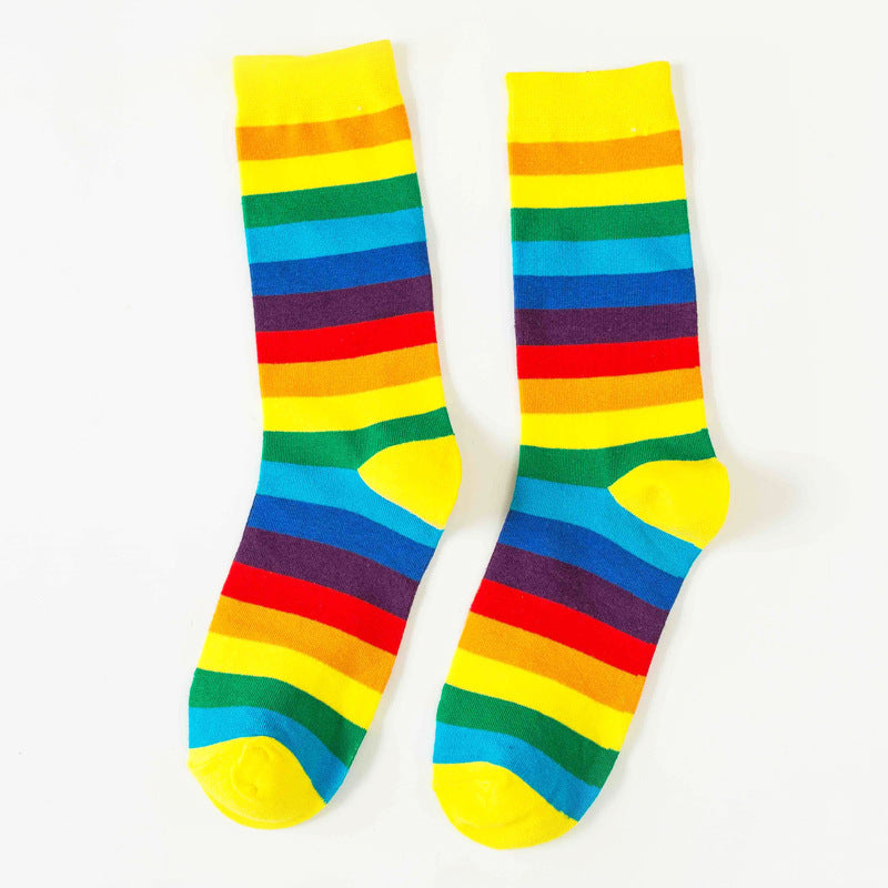 Rainbow Stripe Socks - 3 Pairs