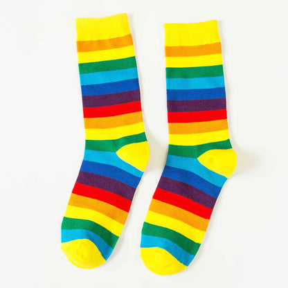 Rainbow Stripe Socks - 3 Pairs
