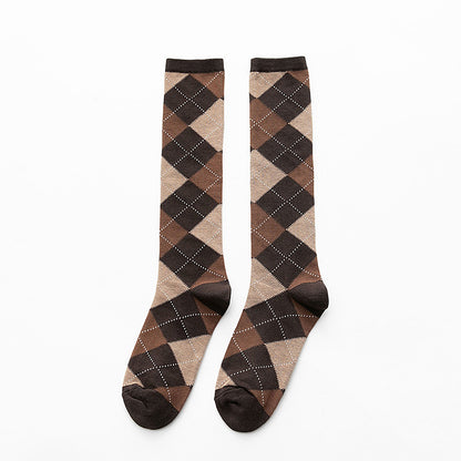 Argyle Classic Knee-High Socks - 2 Pairs
