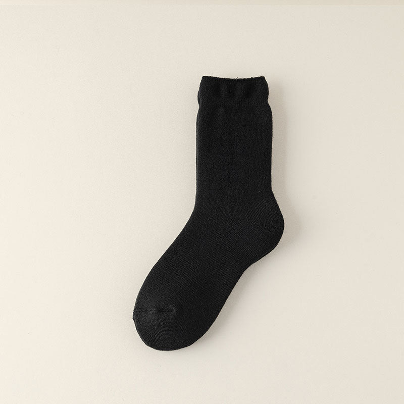 Cozy Relaxed Cuff Wool Socks - 3 Pairs