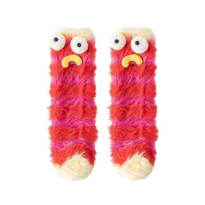 Fuzzy Friends Lounge Socks - 3 Pairs