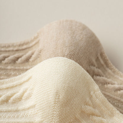 Vintage Cable Knit Crew Socks - 3 Pairs