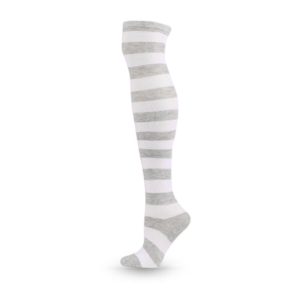 Over The Knee Long Stockings Cosplay Socks Stripe Women - 3 Pairs