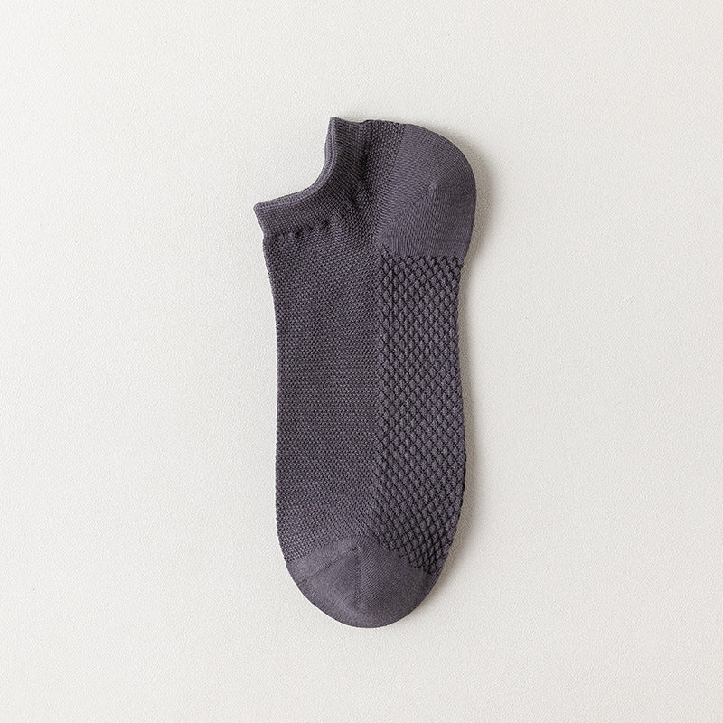 Cotton Mesh Low-Cut Socks Men - 3 Pairs