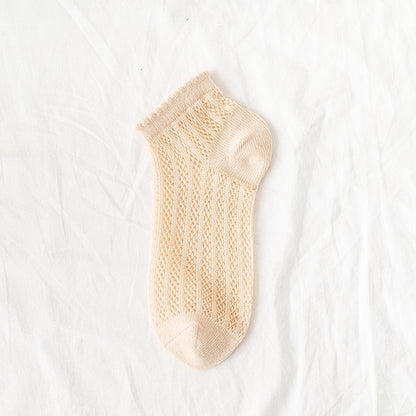 Breeze Mesh Women’s Low-Cut Cotton Socks - 3 Pairs
