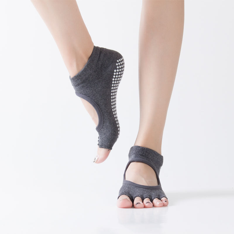 GripFit Yoga &amp; Pilates Toe Socks Half - Toe - 2 Pairs