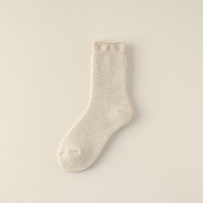 Cozy Relaxed Cuff Wool Socks - 3 Pairs