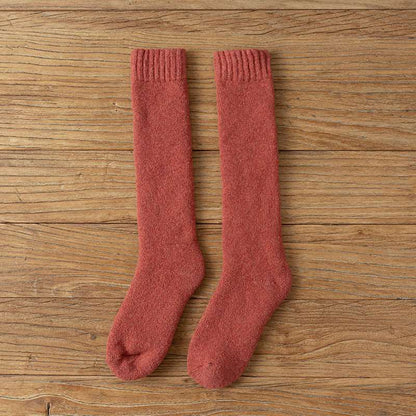 Wool Over the Calf Socks Women