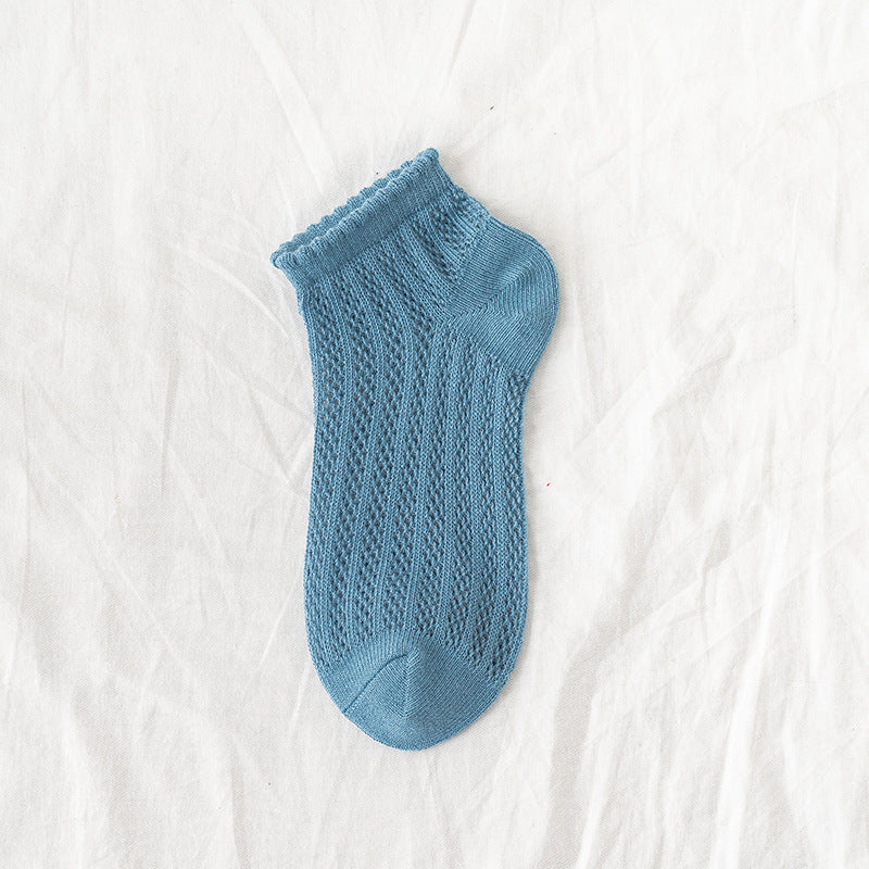 Breeze Mesh Women’s Low-Cut Cotton Socks - 3 Pairs
