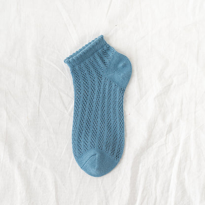 Breeze Mesh Women’s Low-Cut Cotton Socks - 3 Pairs