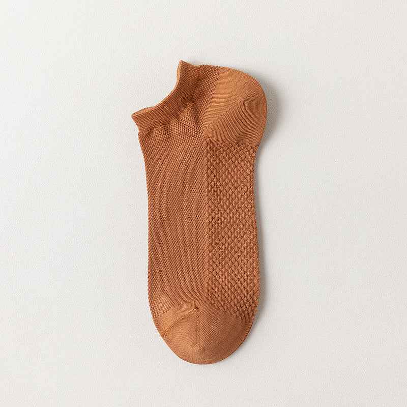Cotton Mesh Low-Cut Socks Men - 3 Pairs