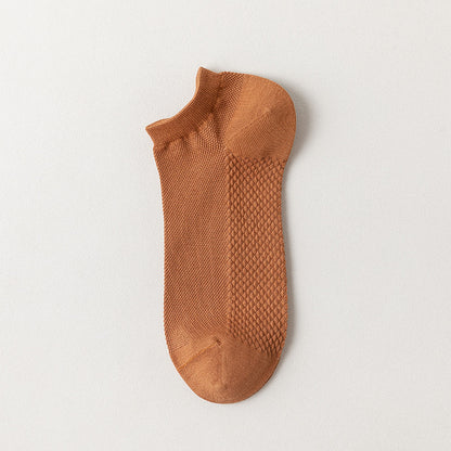 Cotton Mesh Low-Cut Socks Men - 3 Pairs