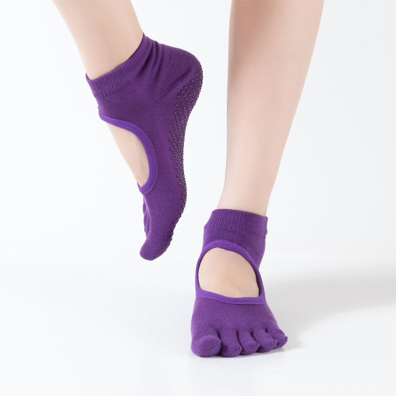 GripFit Yoga &amp; Pilates Toe Socks - 2 Pairs